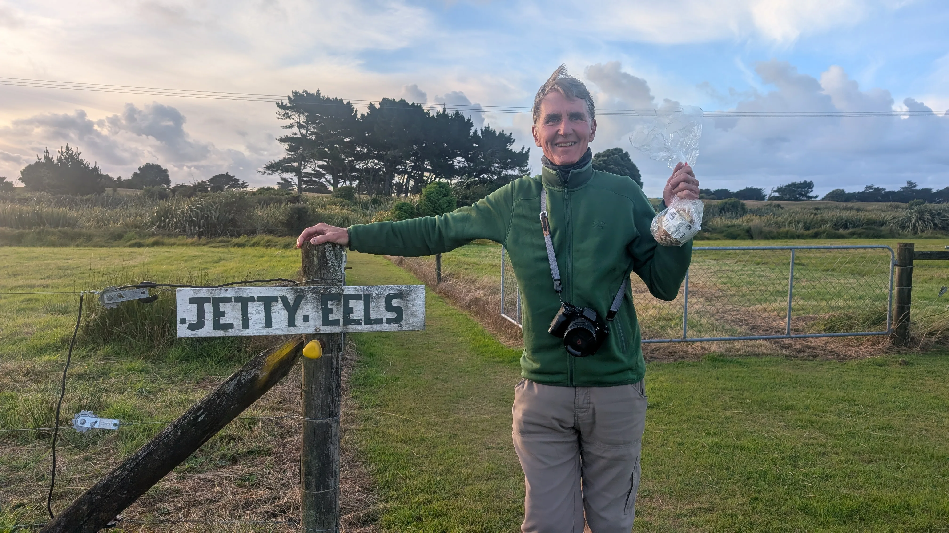 Off to feed the eels