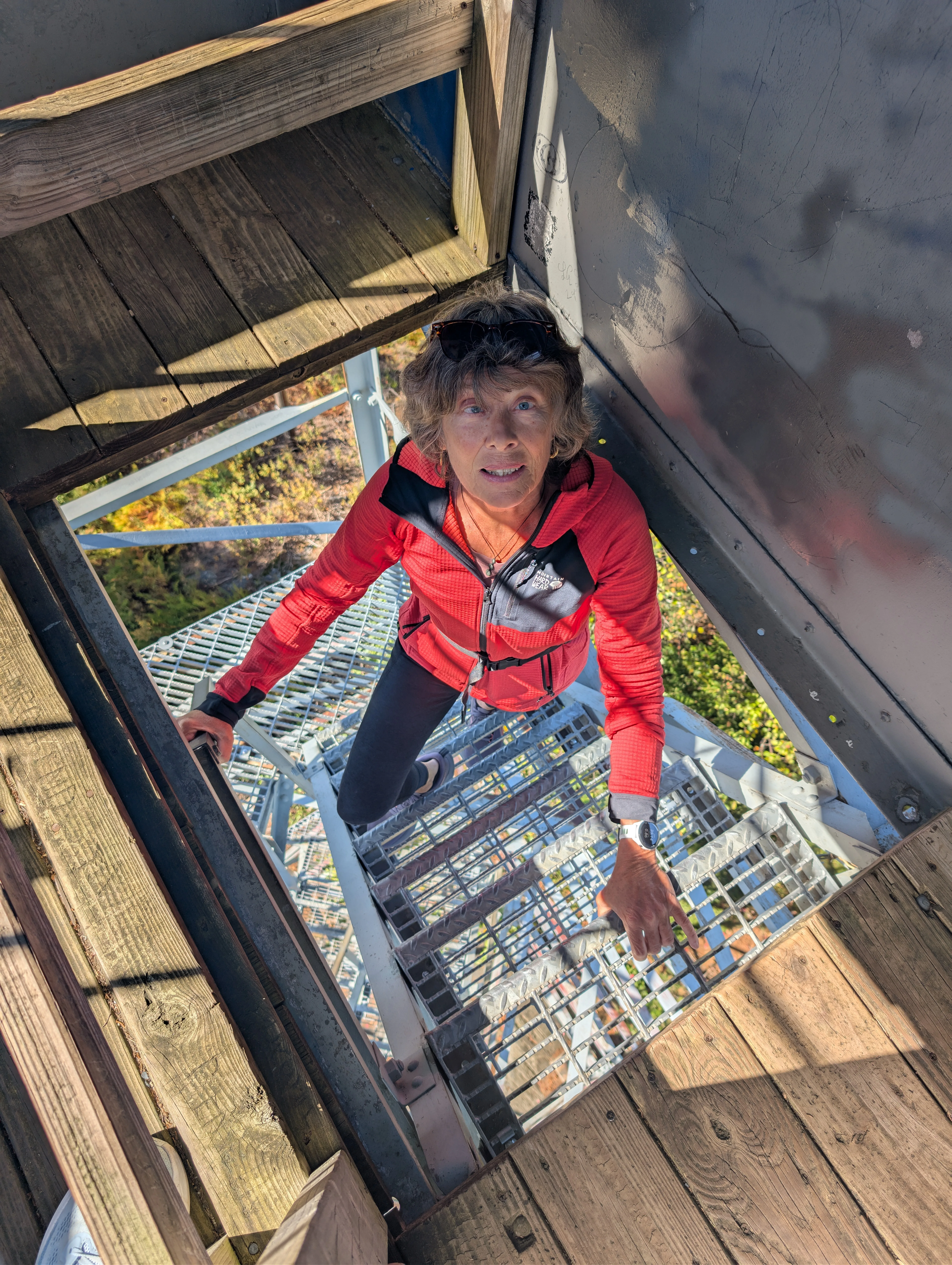 Climbing the Mt. Olga fire tower