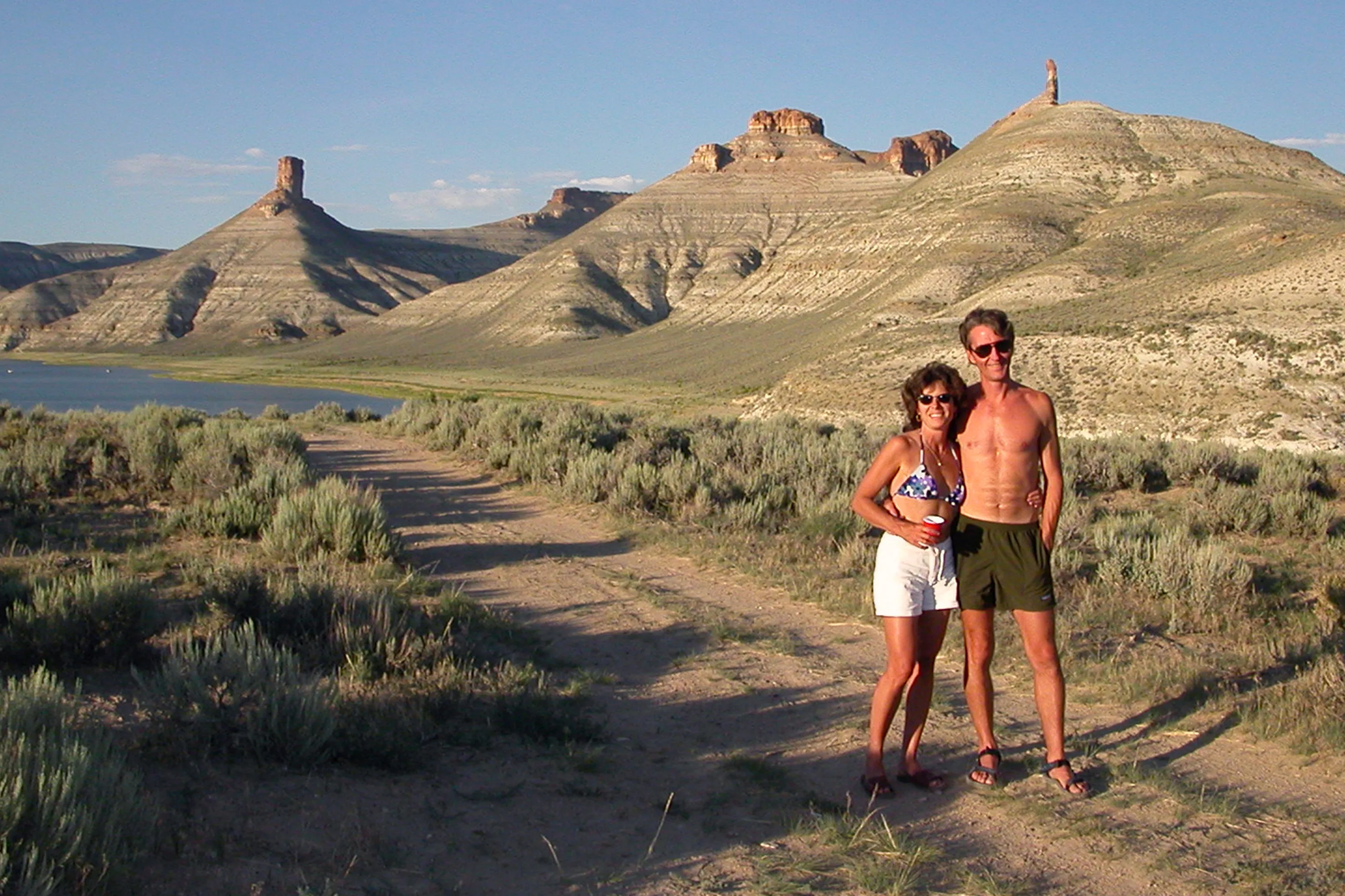 Lolo and Herb at sunset