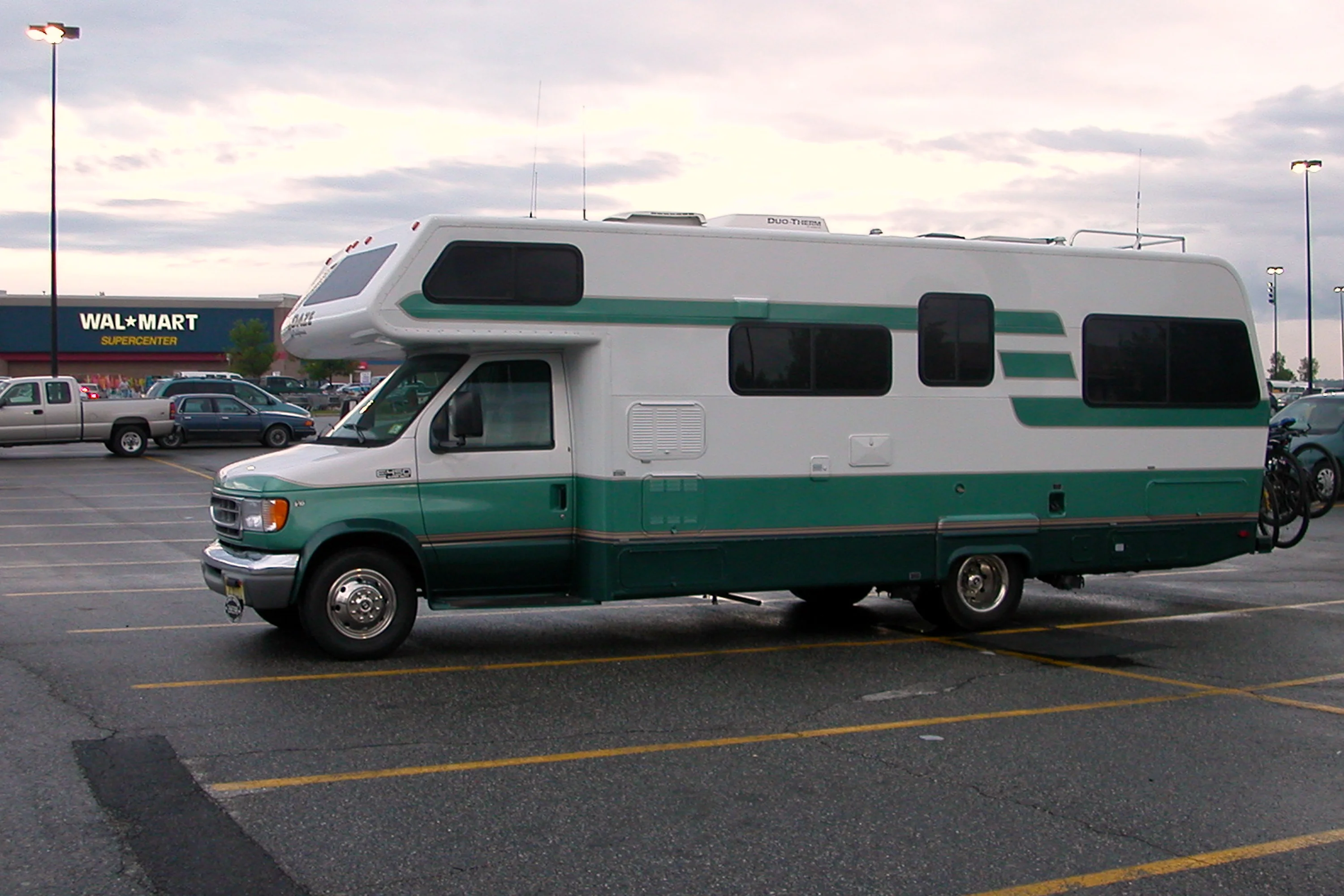 Lazy Daze parking in Wal-Mart