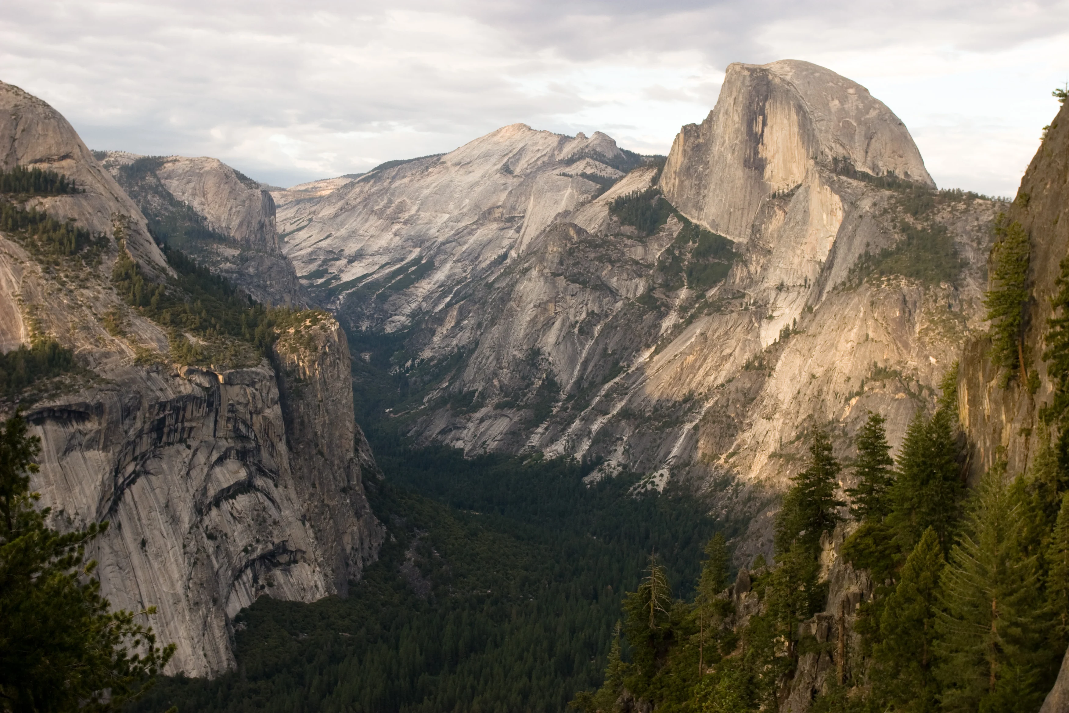 Half Dome and Royal Arches from Four Mile Trail